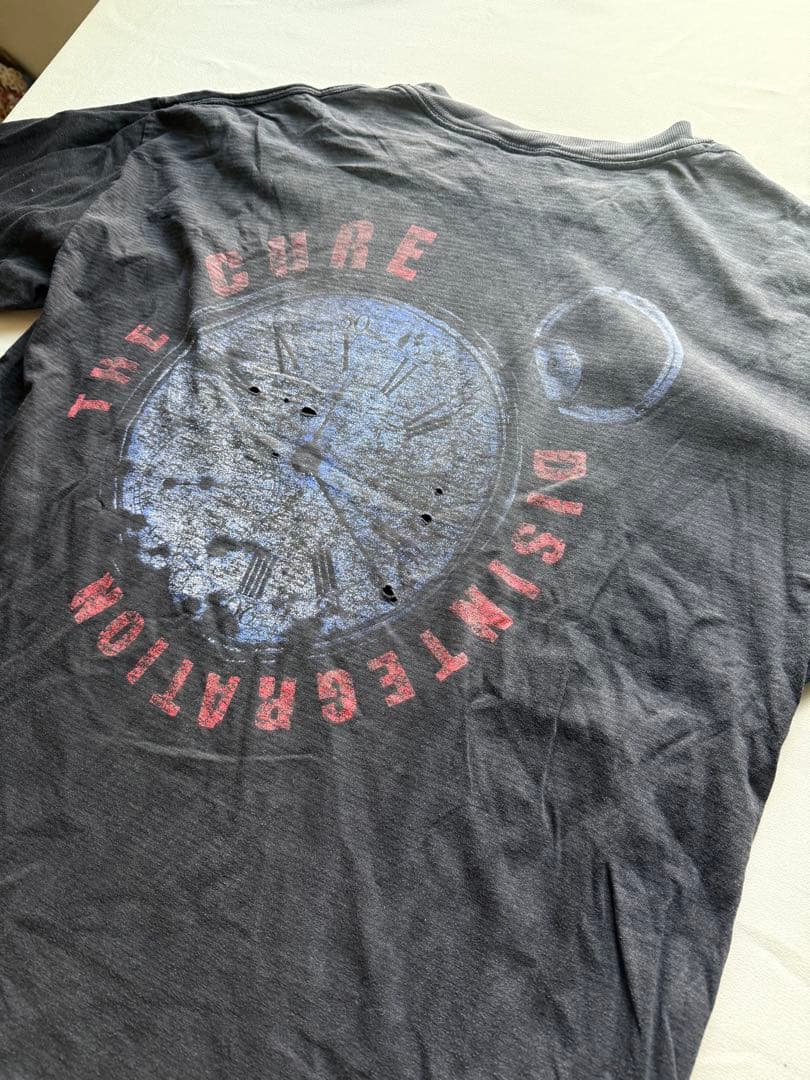 THE CURE ヴィンテージTシャツ ボロ　フェード　XL