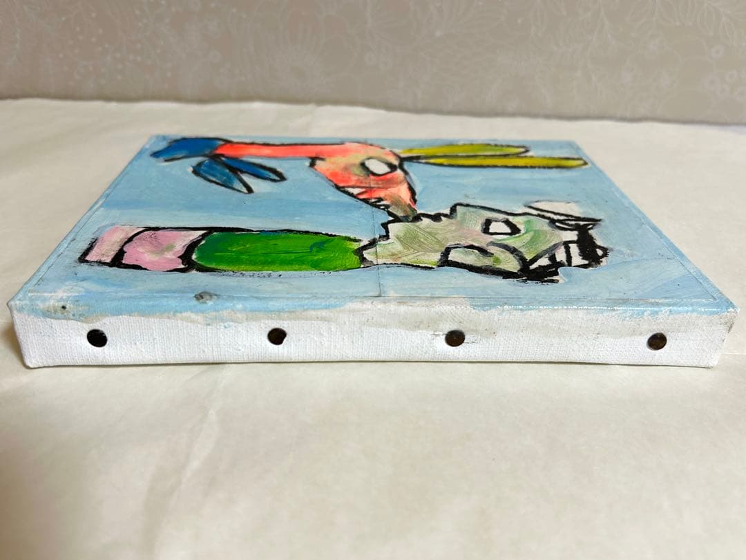 エディ・ドミニク・デュビアン　子供と怪獣　原画　キャンバスアート　エイチピーデコ