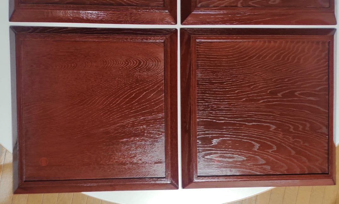 人間国宝　大野昭和斎　霞塗　懐石膳　5客セット