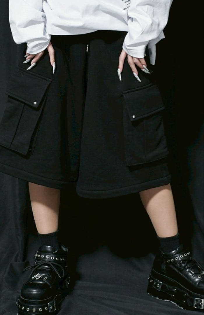 新品未使用 レフレム セパレート ワイドパンツ スウェットカーゴパンツ 2WAY