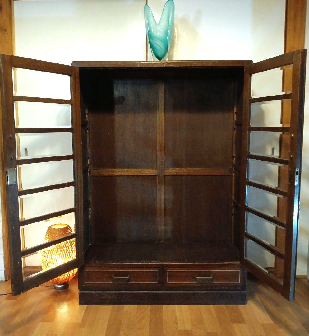 ガラス　キャビネット　本棚　箪笥　 サイドボード