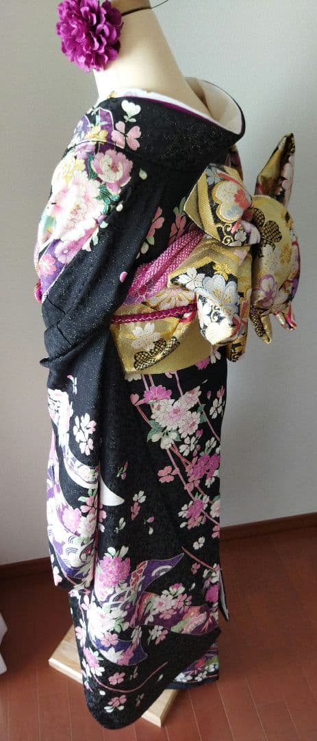 sadakou03様　307.高級感！振袖7点セット　正絹　フルセット　成人式