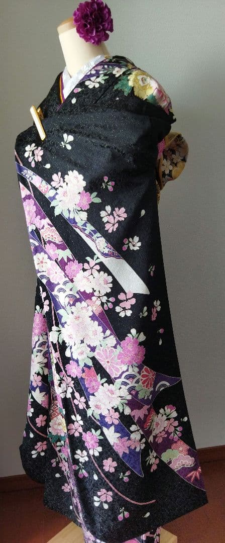sadakou03様　307.高級感！振袖7点セット　正絹　フルセット　成人式