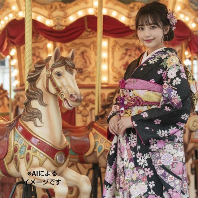 sadakou03様　307.高級感！振袖7点セット　正絹　フルセット　成人式