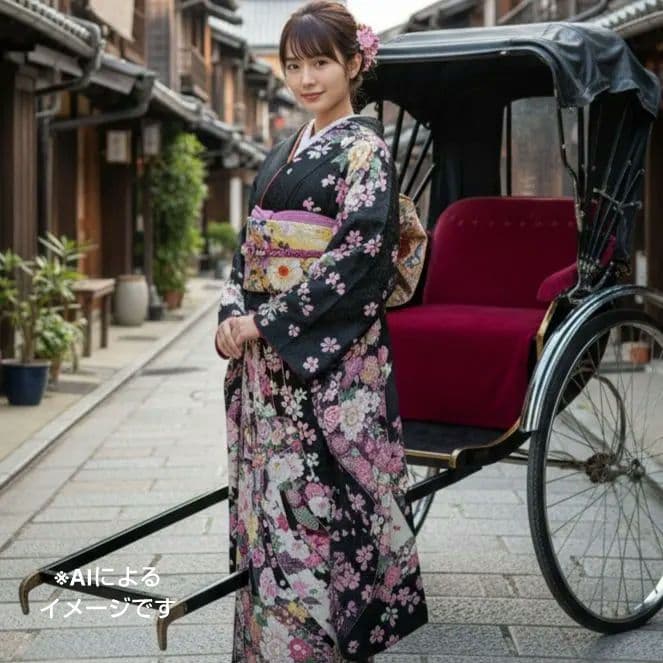 sadakou03様　307.高級感！振袖7点セット　正絹　フルセット　成人式