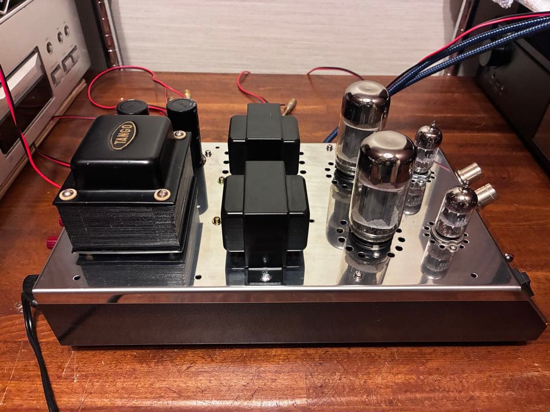 三栄無線 シャーシ使用 6L6GC シングルアンプ 真空管アンプ