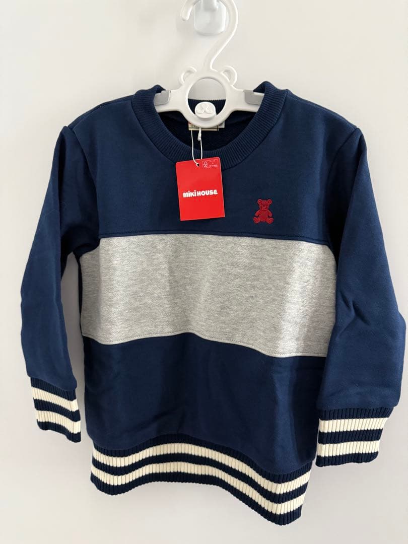 【美品】ミキハウス　トレーナー　シルエットベア　100 子供服