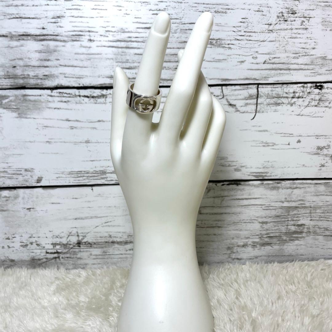 GUCCIグッチ インターロッキングGGリング 15号　メンズ/レディース