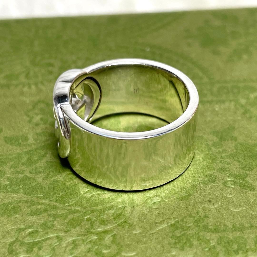 GUCCIグッチ インターロッキングGGリング 15号　メンズ/レディース