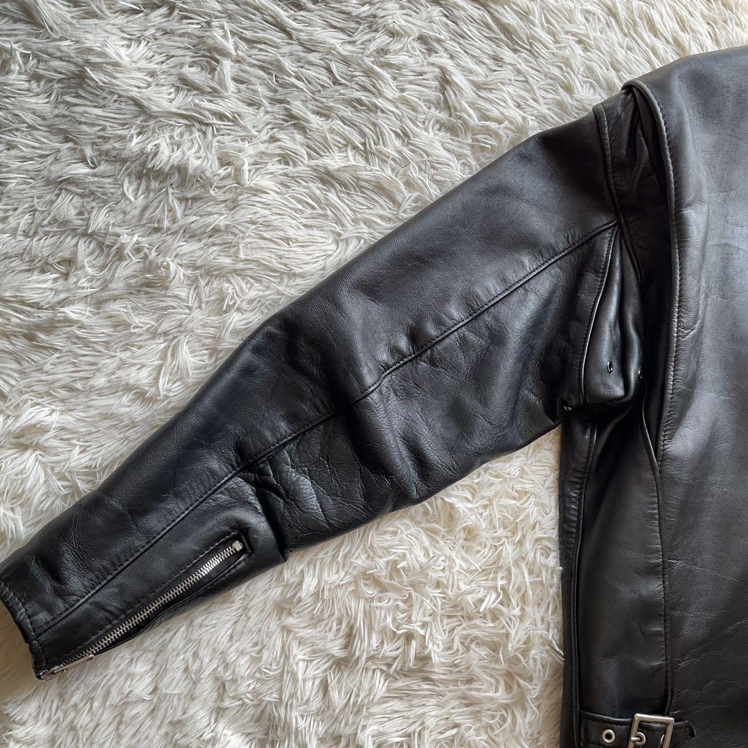 人気✨schott 641 レザージャケット　シングルライダース　牛革　40 黒