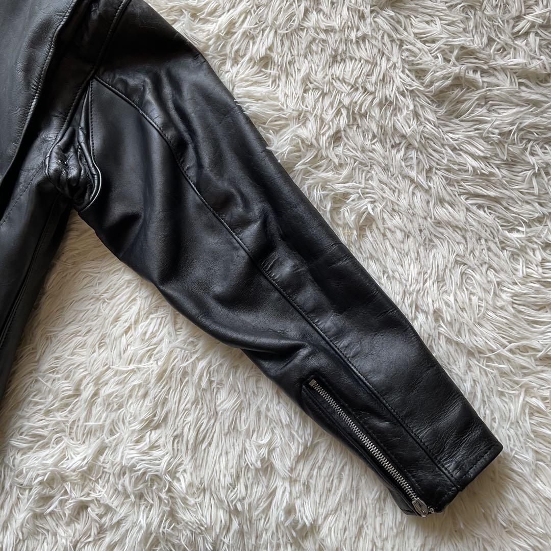 人気✨schott 641 レザージャケット　シングルライダース　牛革　40 黒