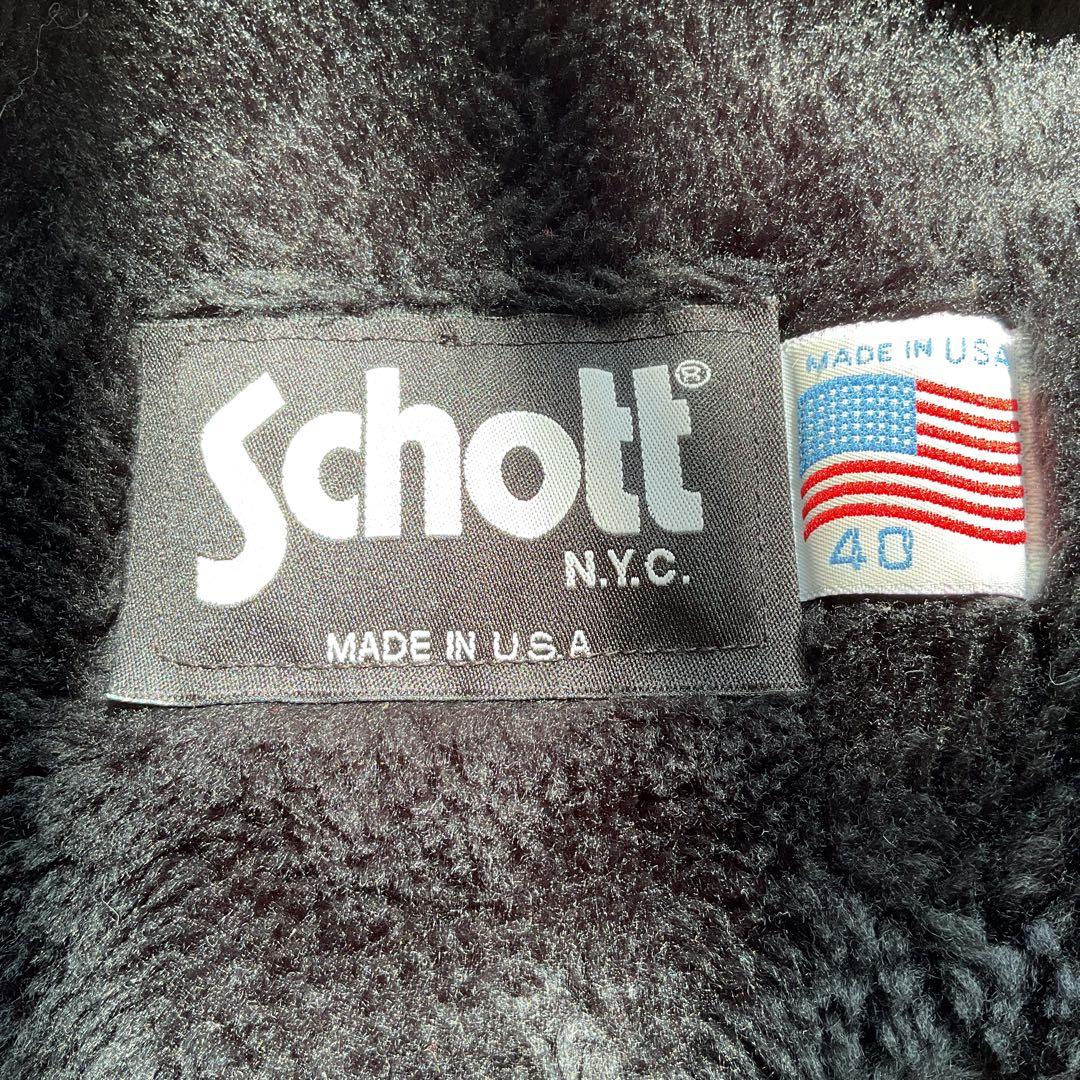 人気✨schott 641 レザージャケット　シングルライダース　牛革　40 黒