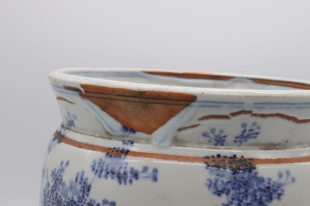 岐No58 染付　香炉　送料込み0504