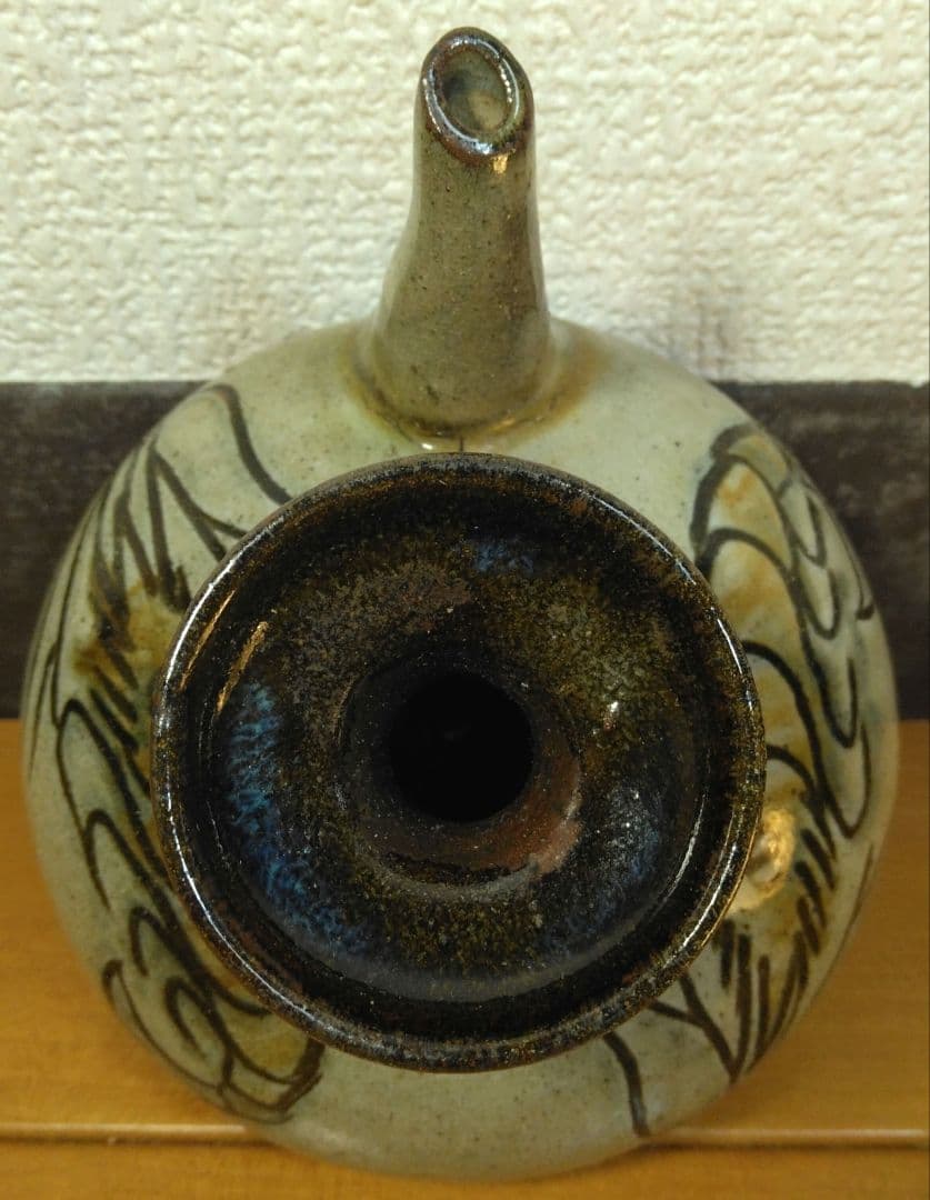 人間国宝 金城次郎 海老文カラカラ 栞 共箱 美品 壺屋焼 やちむん 海老2匹