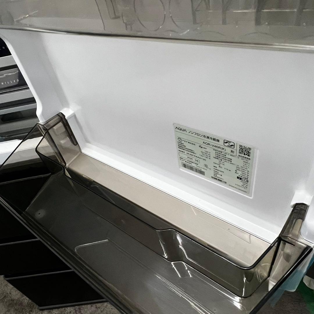 958　 【未使用】　25年製　綺麗　冷蔵庫　アクア　大容量　450ℓ　設置無料