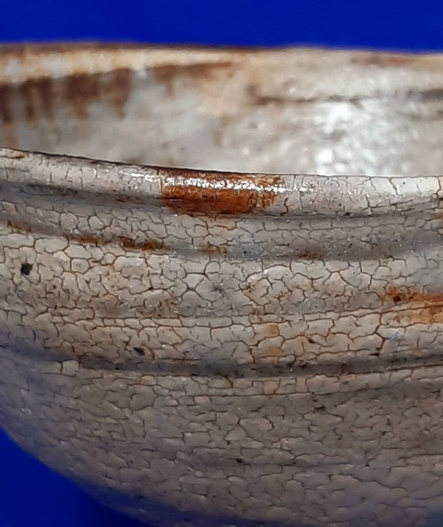 古い刷毛目茶碗　抹茶茶碗　茶道具　　古陶器