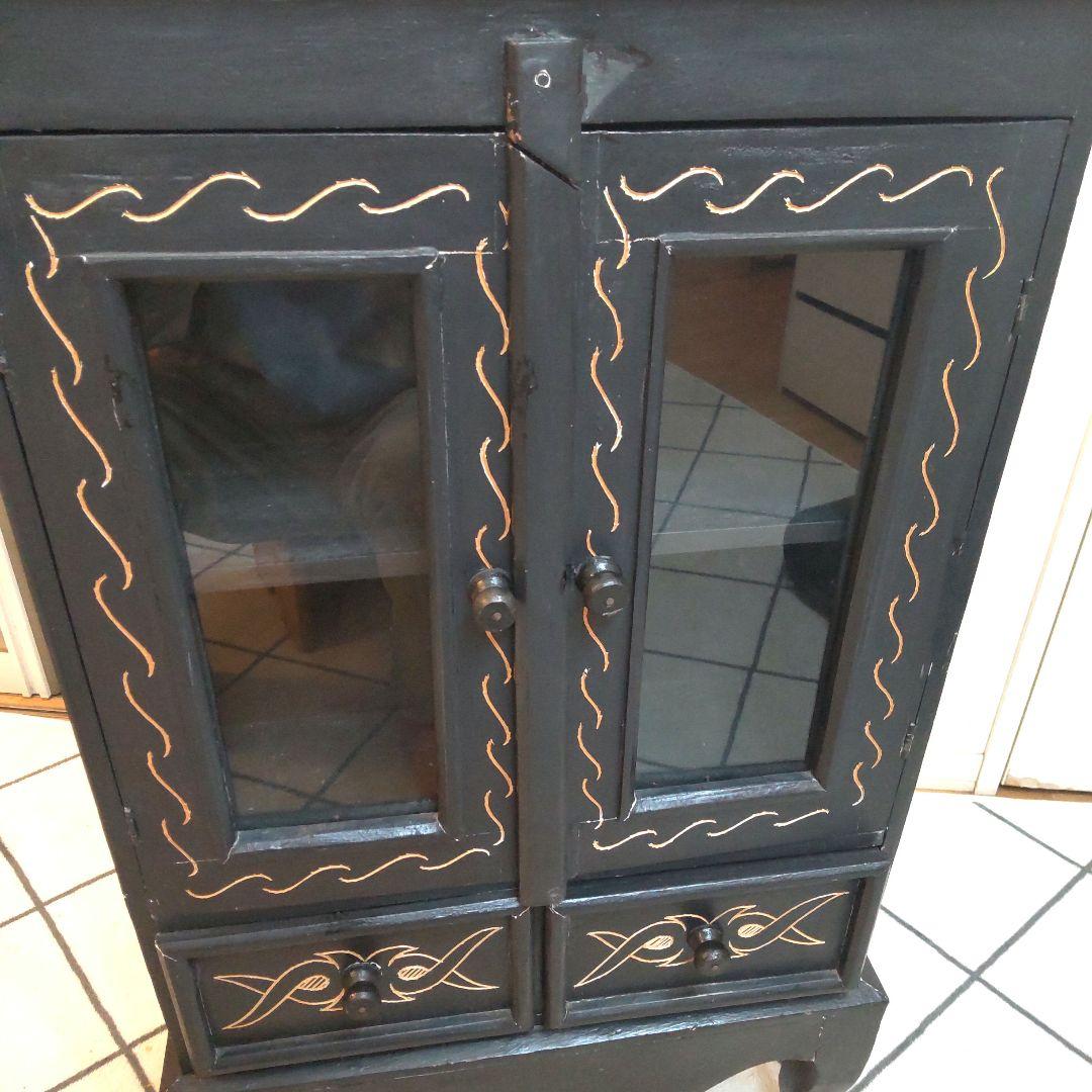 アジアン家具 バリ家具 アンティーク キャビネット 棚