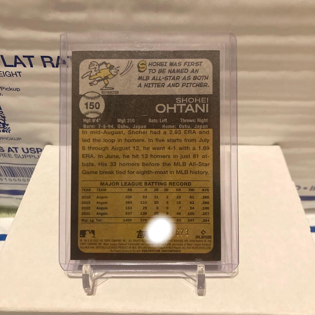 大谷翔平 2022 topps heritage 673シリ ドジャース