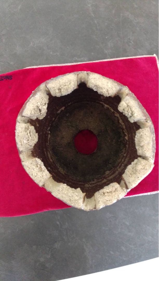 信楽焼　さや　匣鉢　花器　山野草　古陶磁