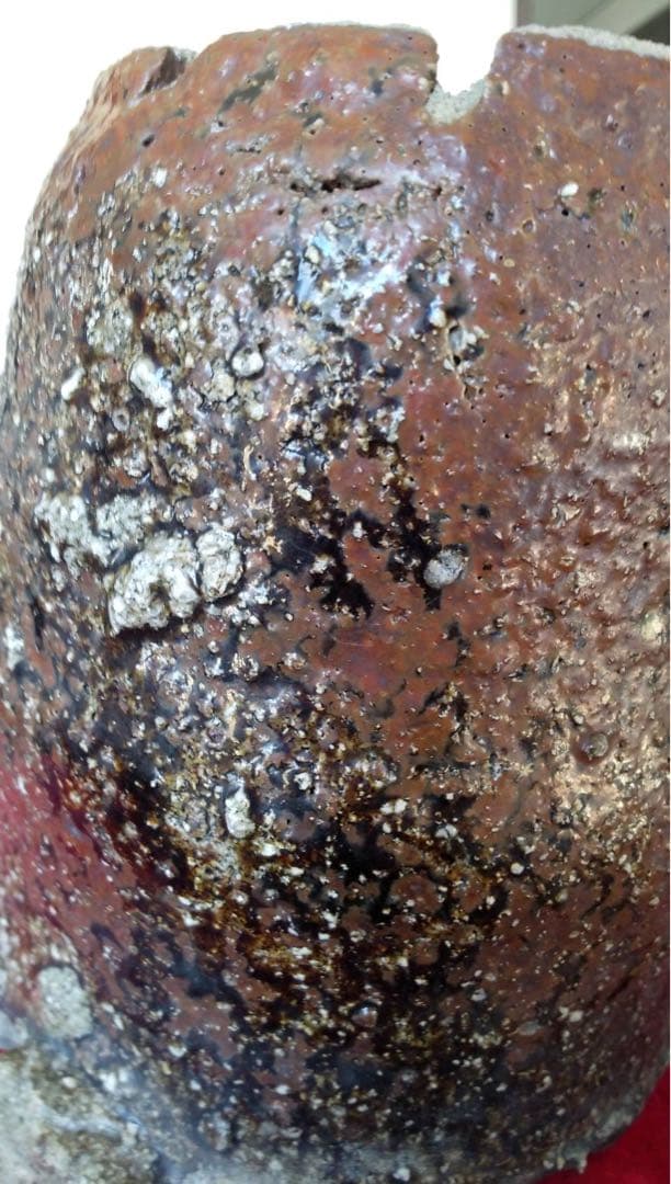 信楽焼　さや　匣鉢　花器　山野草　古陶磁