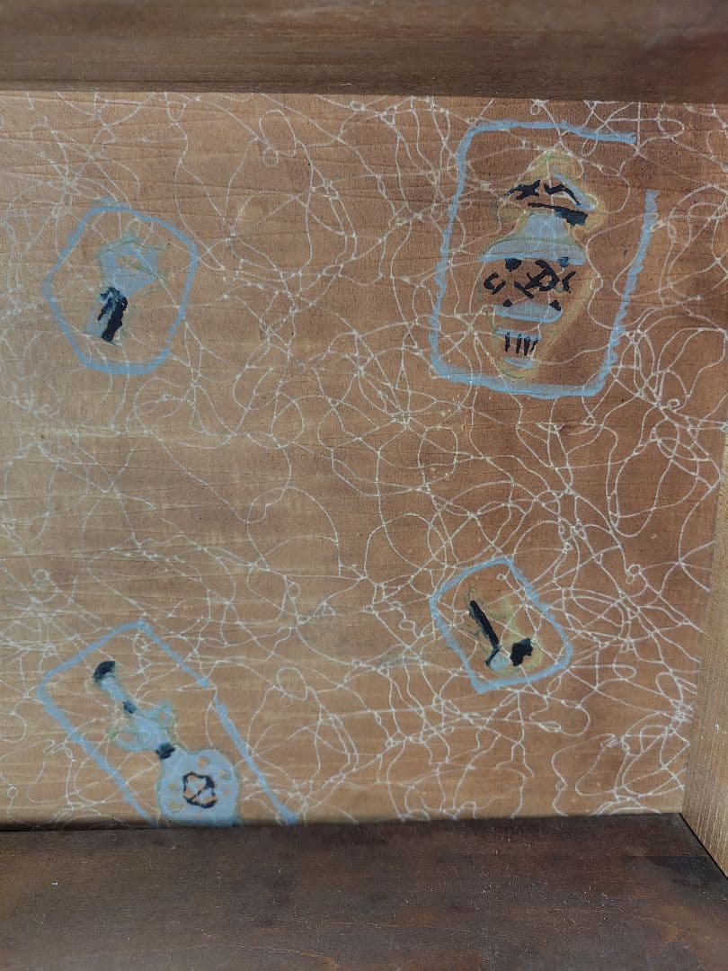 お値下げ！たのメル便【古道具】木製ガラスキャビネット 飾り棚 中型 昭和レトロ