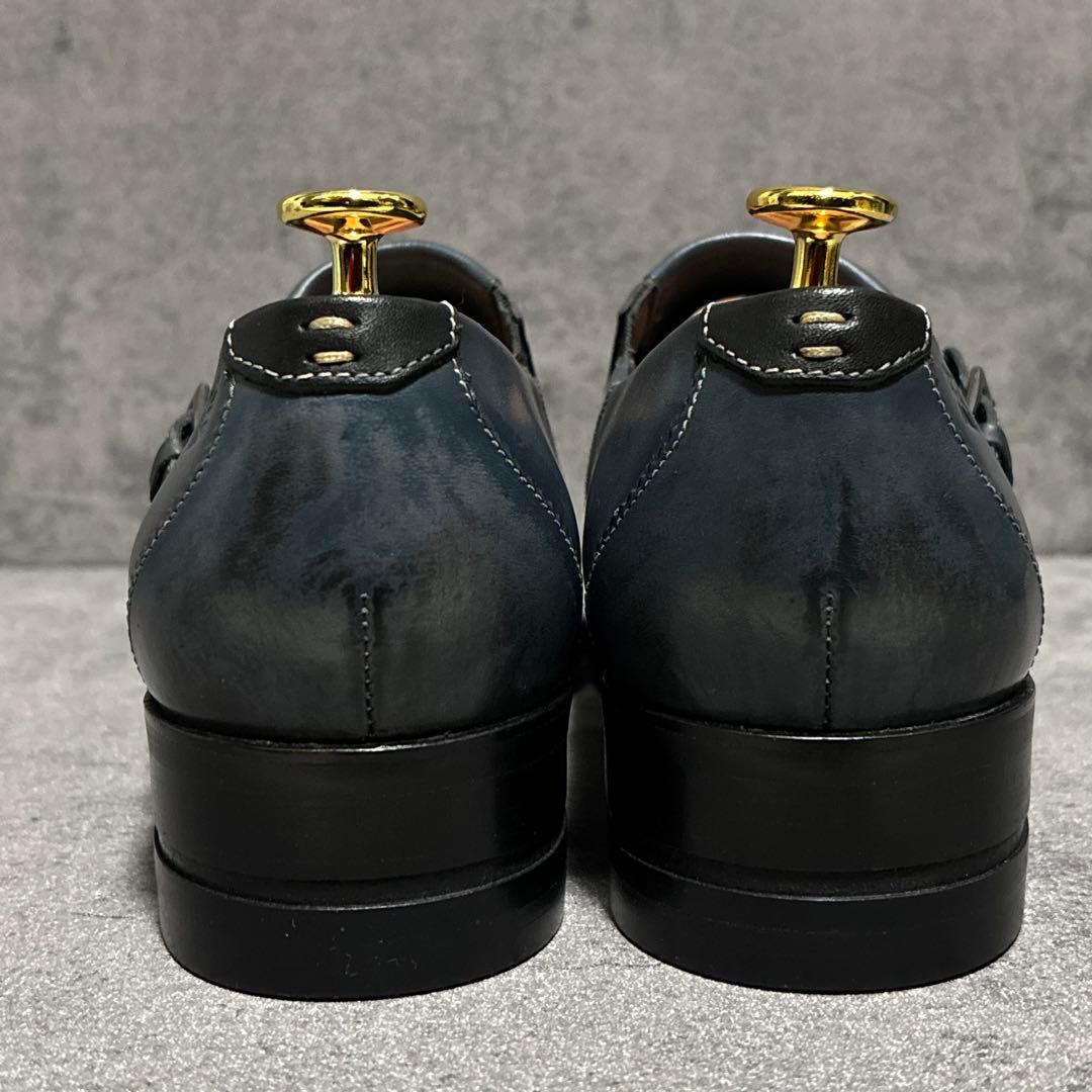 新品　キャサリンハムネットロンドン　ドレスシューズ　ネイビー　スワール　2286