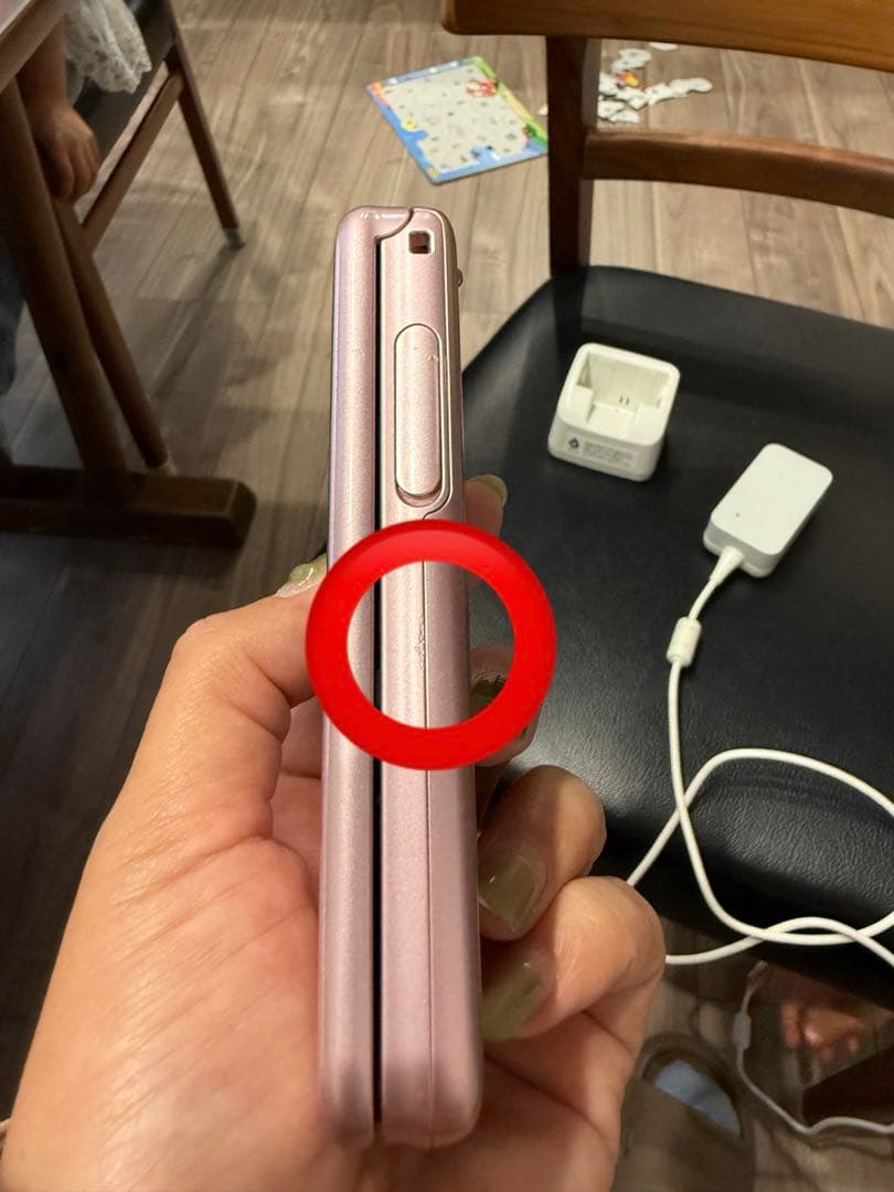 docomo らくらくフォン　F-01M ピンク 携帯電話 本体 充電器セット