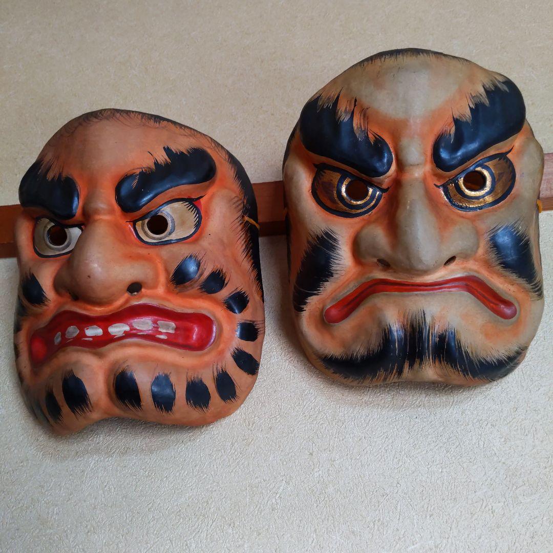 石見神楽19面、石州和紙、縁起物 (御飾面) ¥298,000 (送料込み)