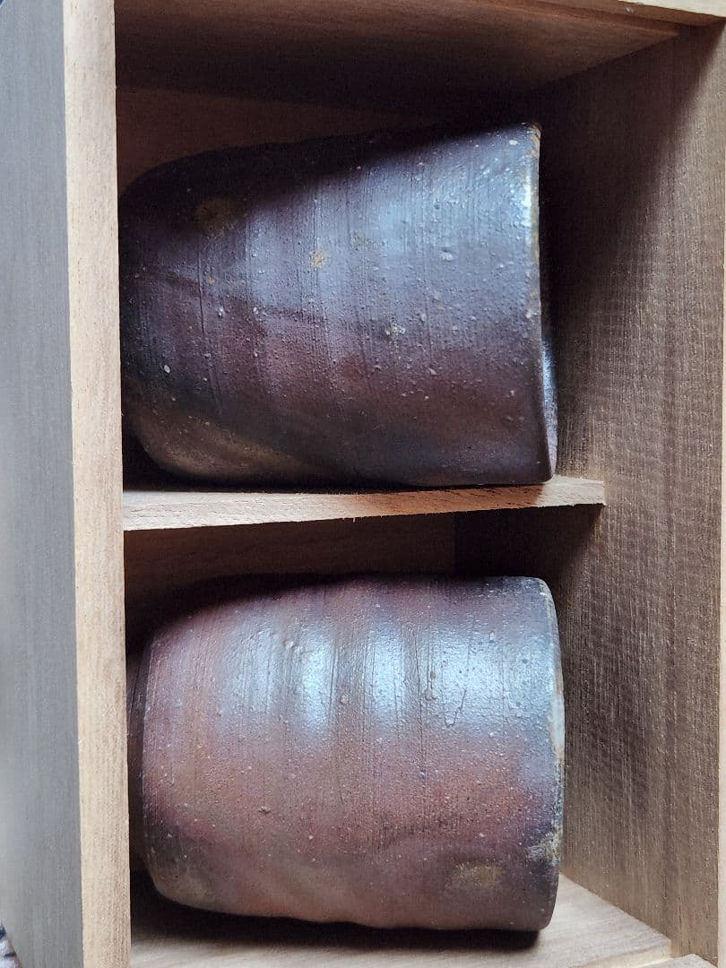 備前焼　七十七代金重窯　湯飲みセット