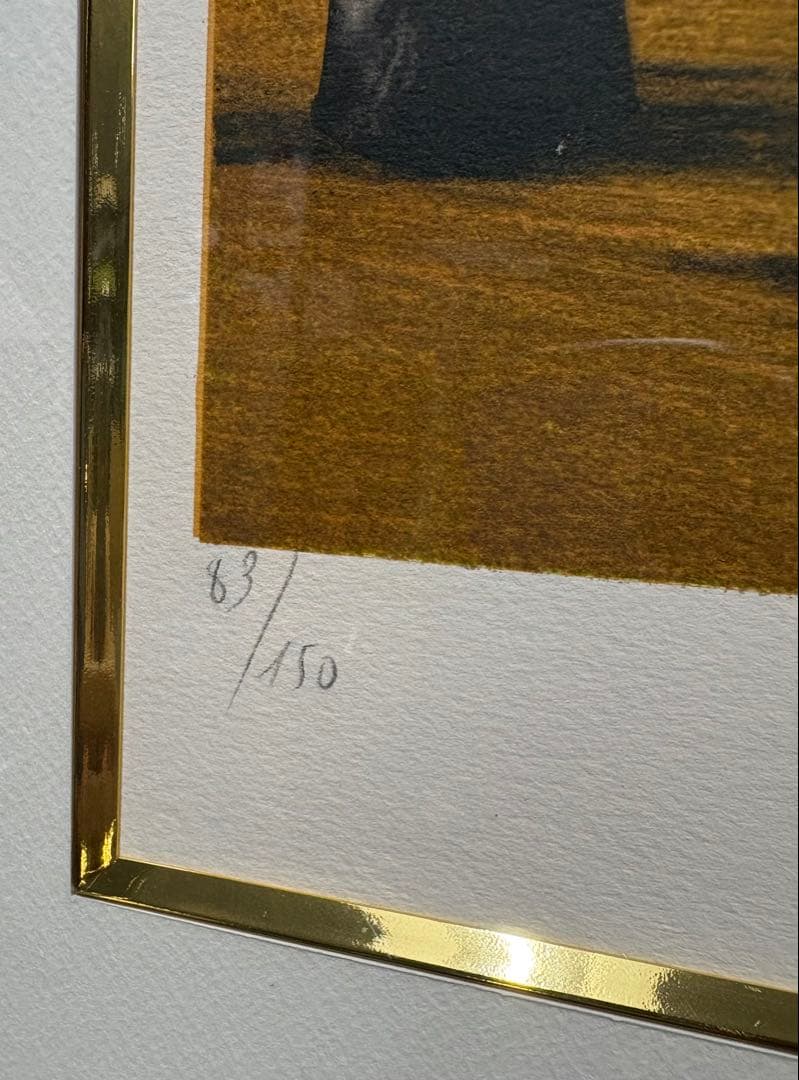 ジャック・デペルト リトグラフ直筆サイン 有 大型 世界的活躍 額装