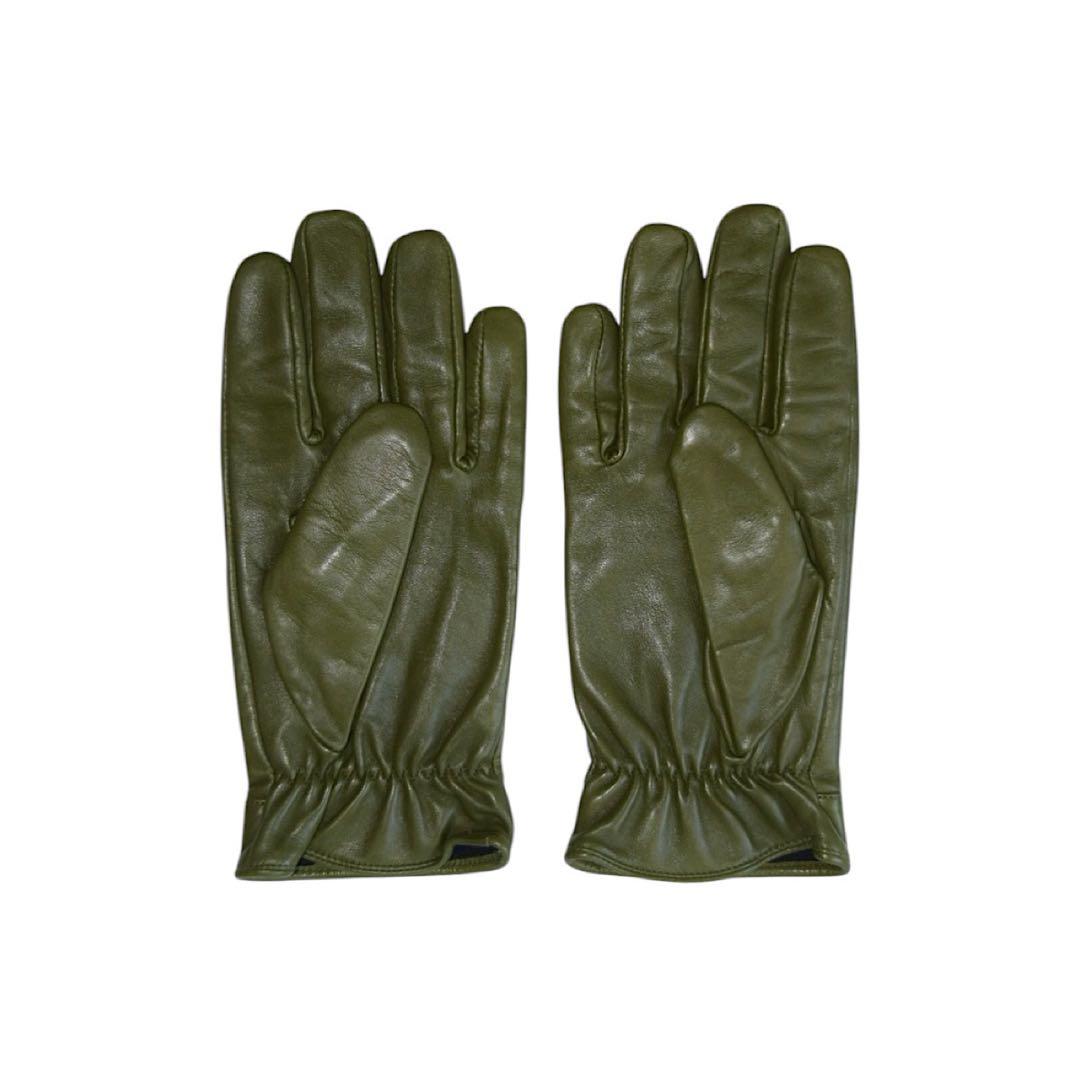 CK   ラムレザー グリーン グローブ