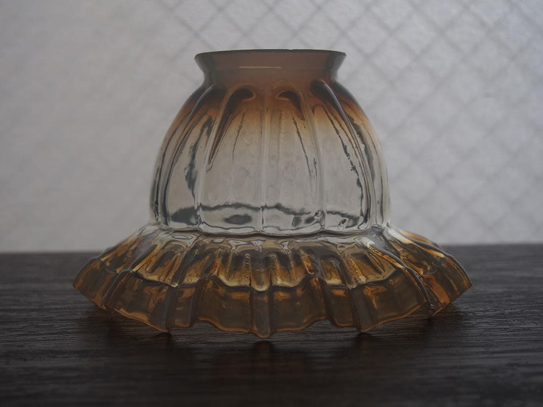 オパールガラス フリルガラス ランプシェード電笠 オパールセント/K363