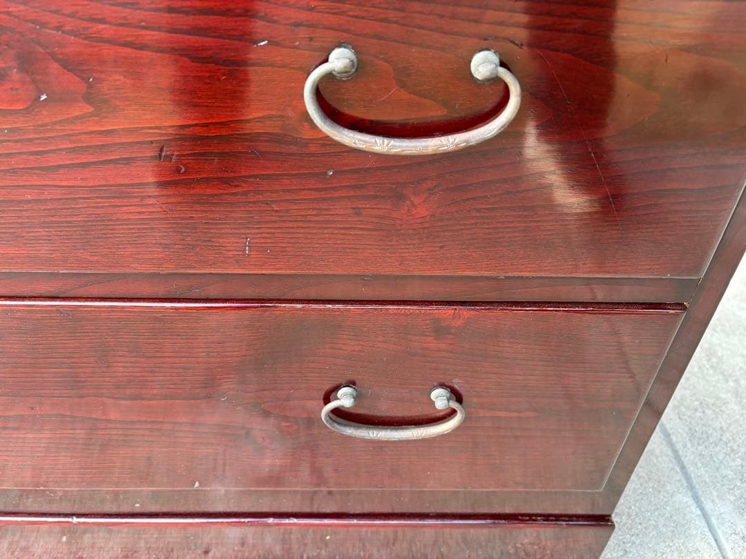 木製アンティーク箪笥 引き出し付き