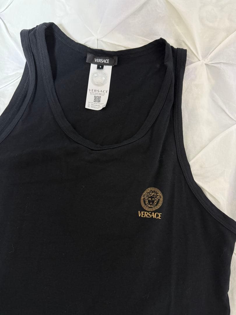 VERSACE ブラック タンクトップ サイズ5