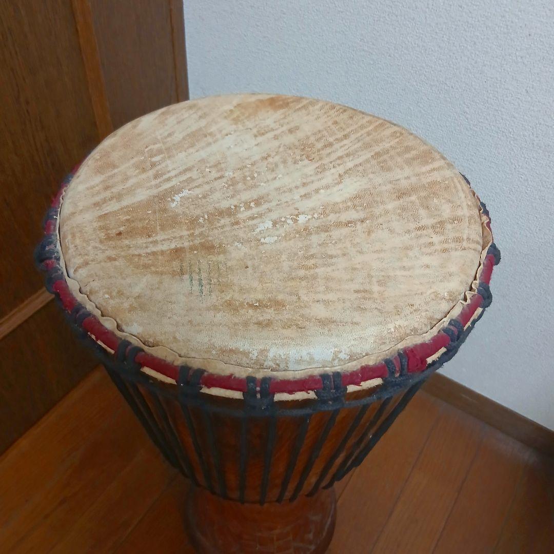 ジャンベ　 打楽器 　彫刻