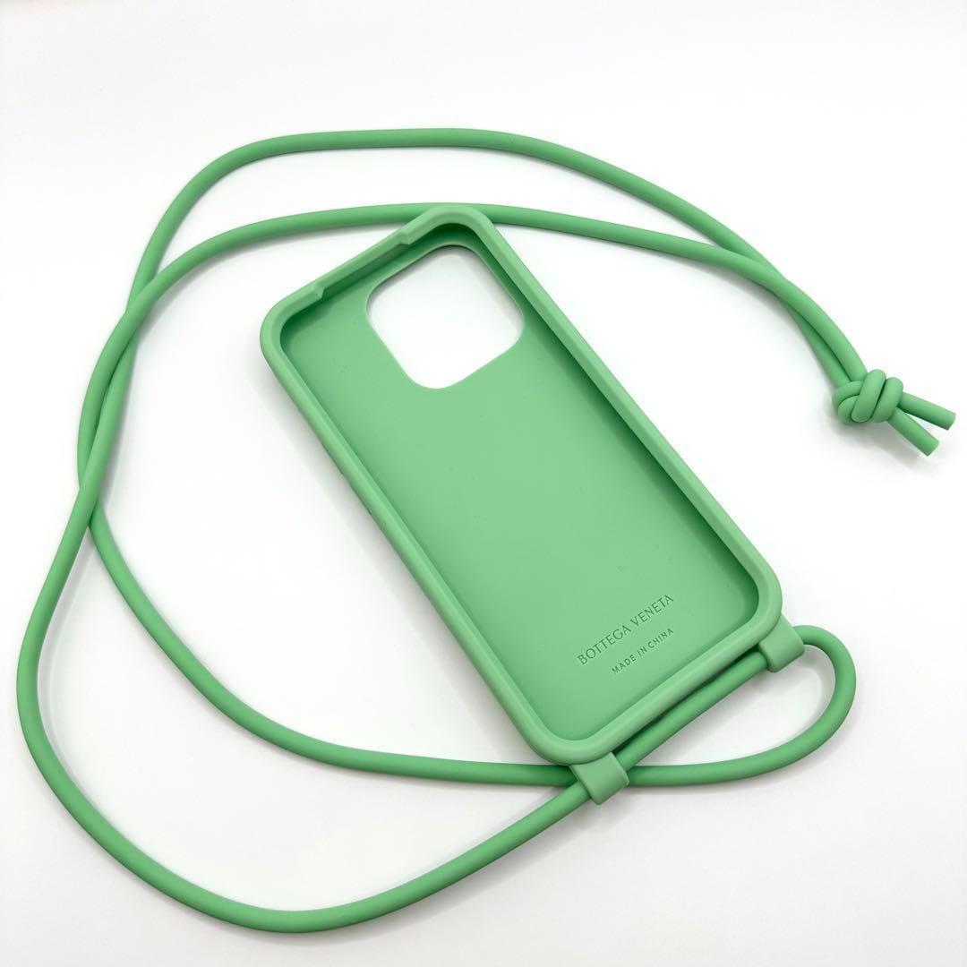 【新品未使用】BOTTEGA VENETA 　iPhoneケース14pro　紐付