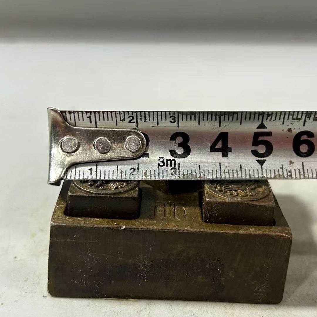 銅印章 五大神獣 印材 印鑑 書道具 文房具 装飾品 工芸品 美術品 置物