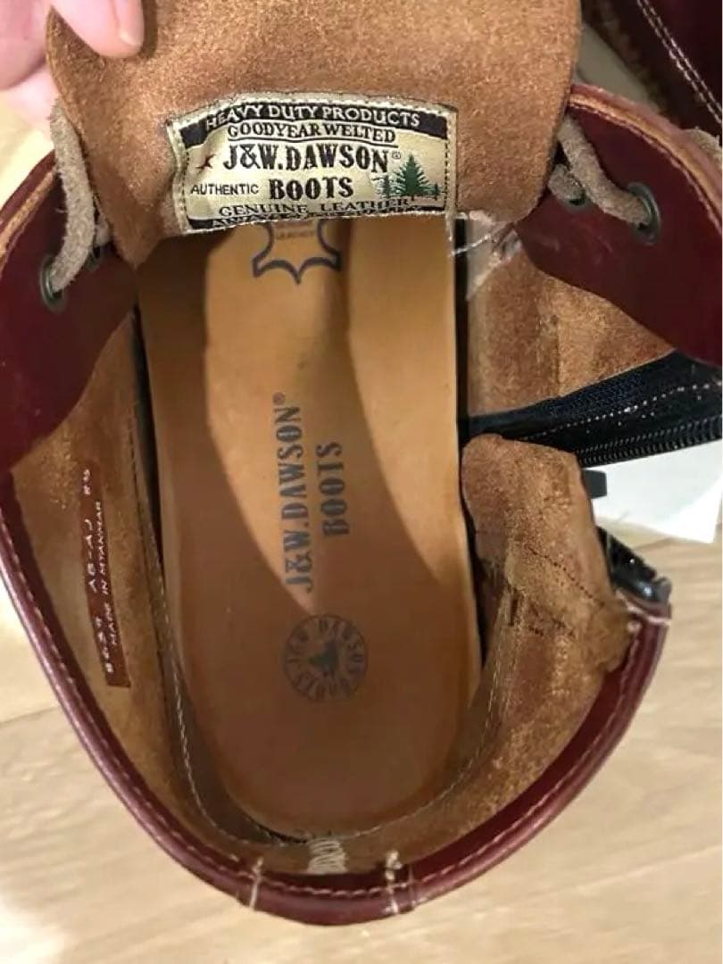 「定価2.5万円」J&W DAWSON 8639 モカシンブーツ　ダークブラウン