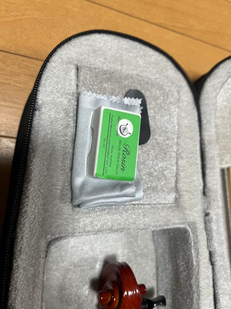 オレンジ バイオリン本体 弓 ケース付き　4/4