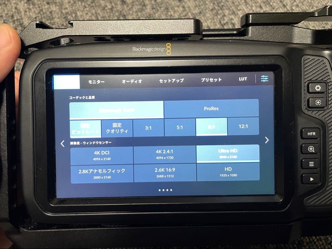 BMPCC4Kとリグなどのアクセサリー類