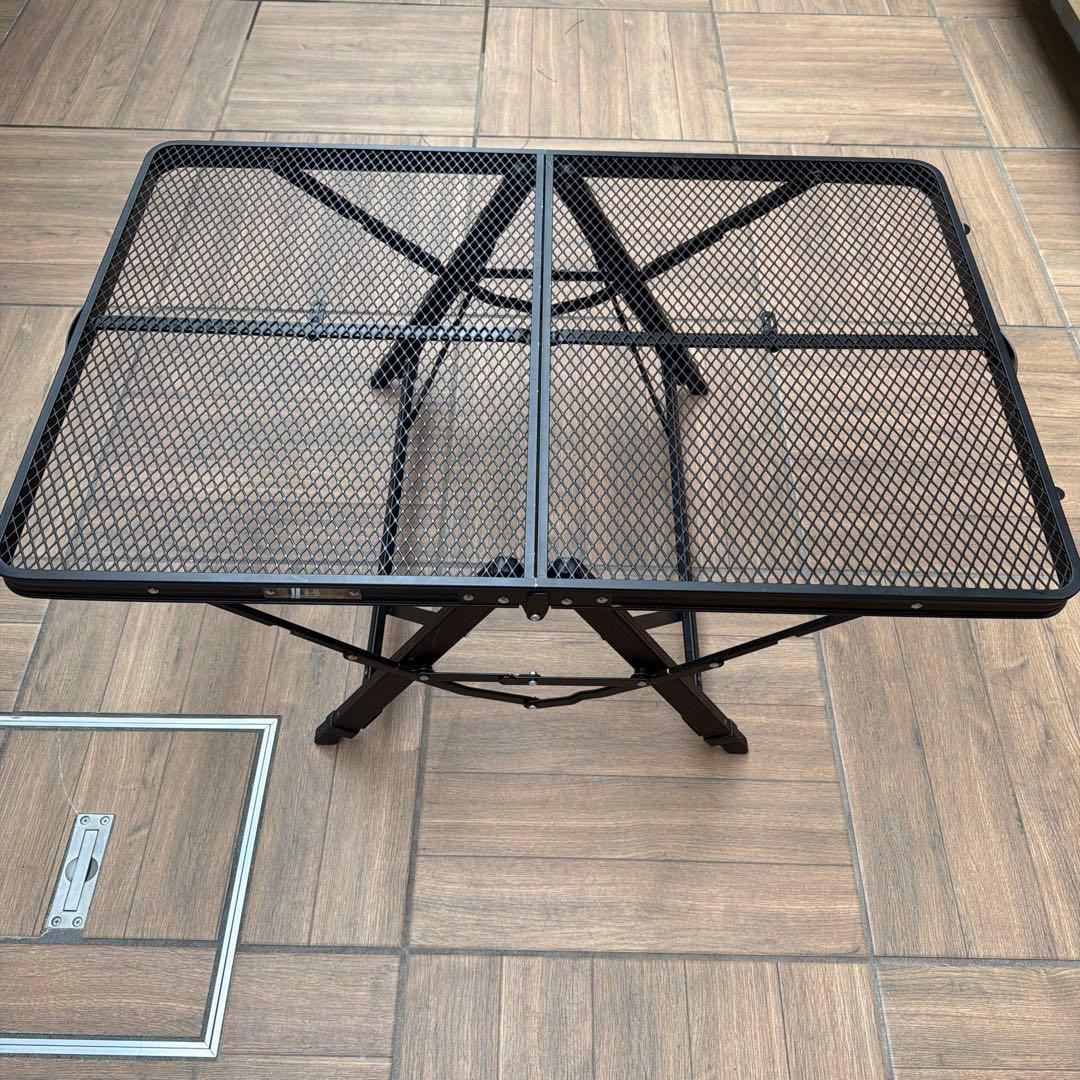オガワ　３ハイ＆ローテーブル　タフメッシュ　ブラック