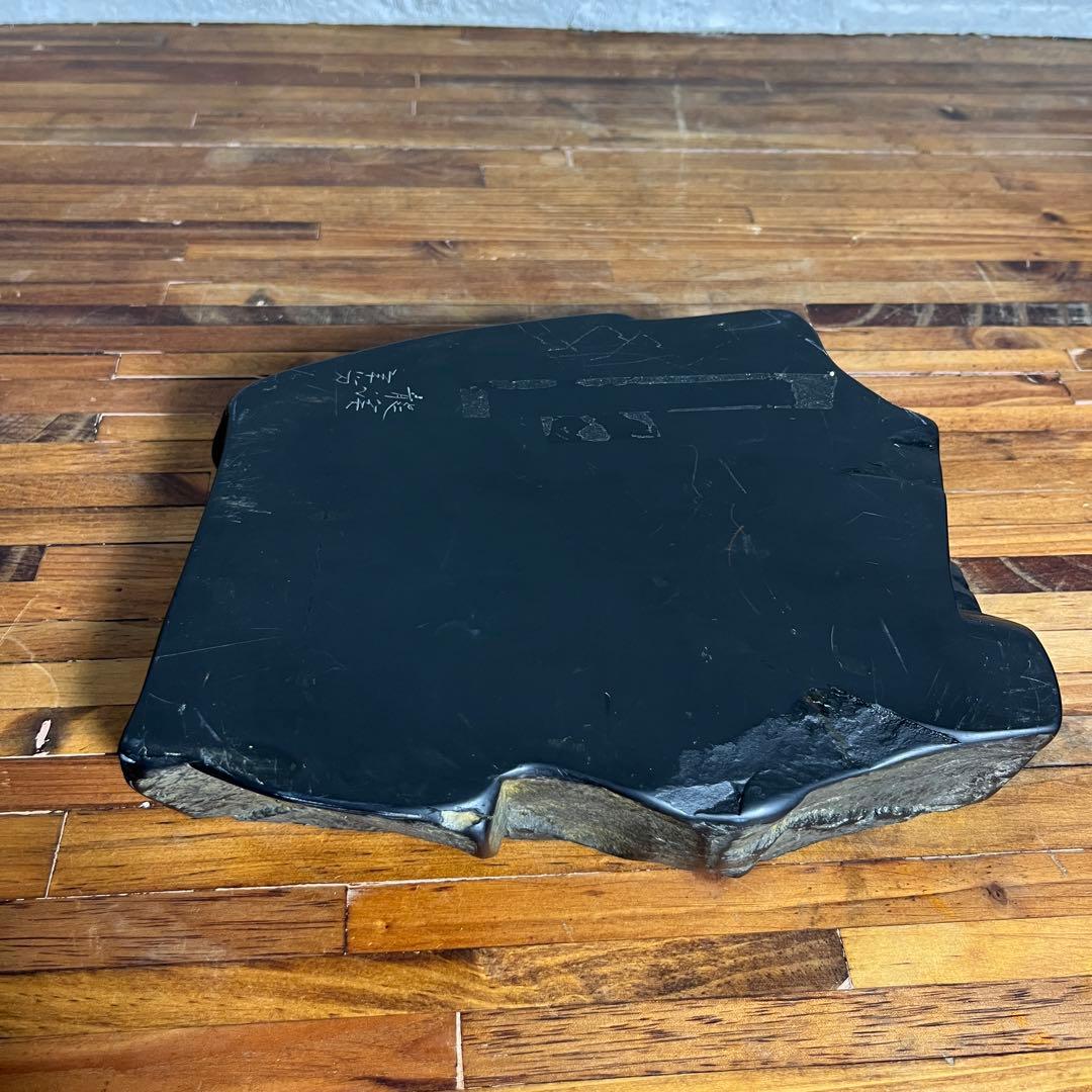 龍渓硯 彫銘入り 天然石硯 筆墨 書道用品 重厚型 送料込み