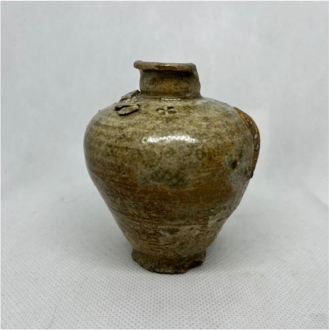 【お値下げ】骨董　古瀬戸　小壺　瓶子（直しあり）