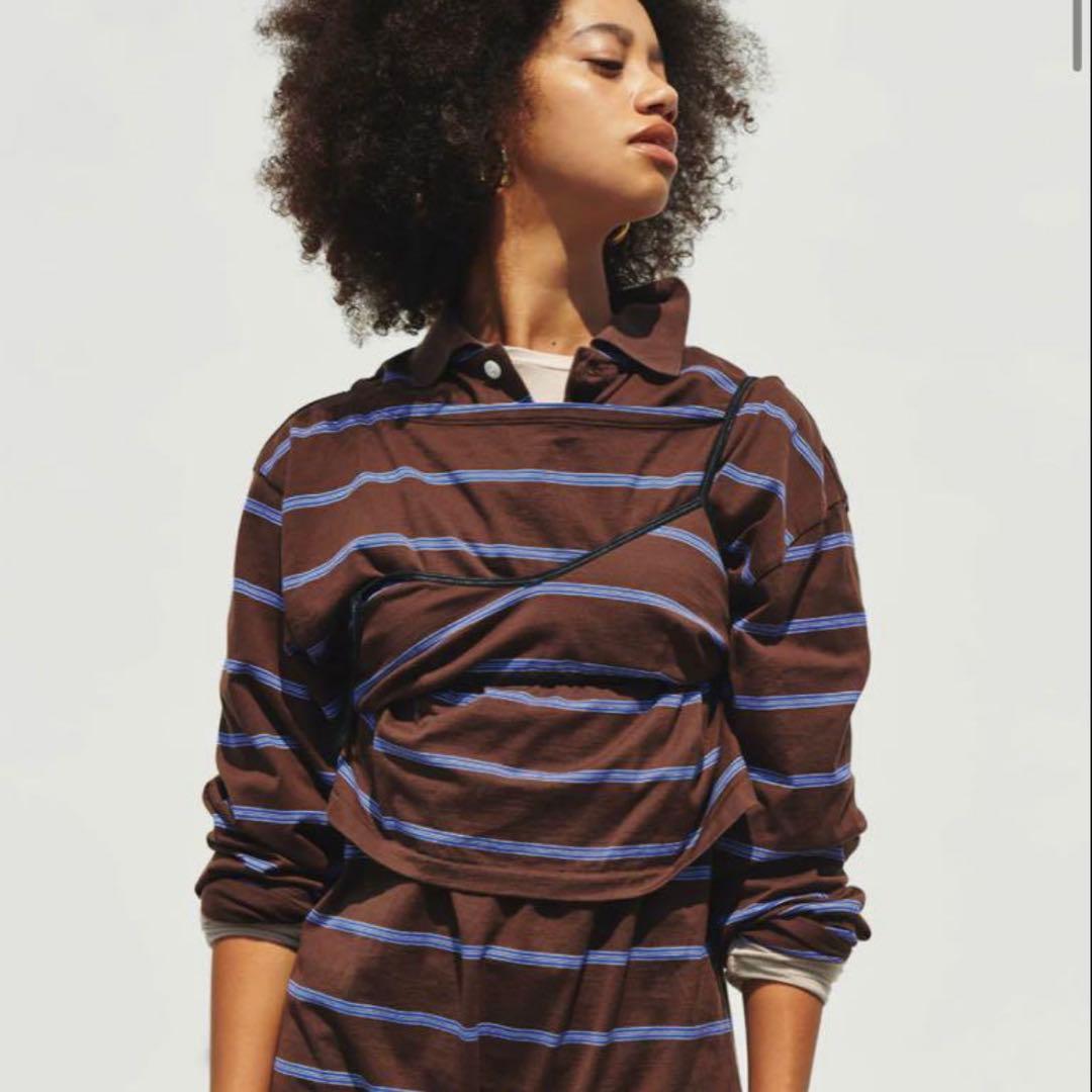 トップス tanc tokyo STRIPE POLO ROMPERS