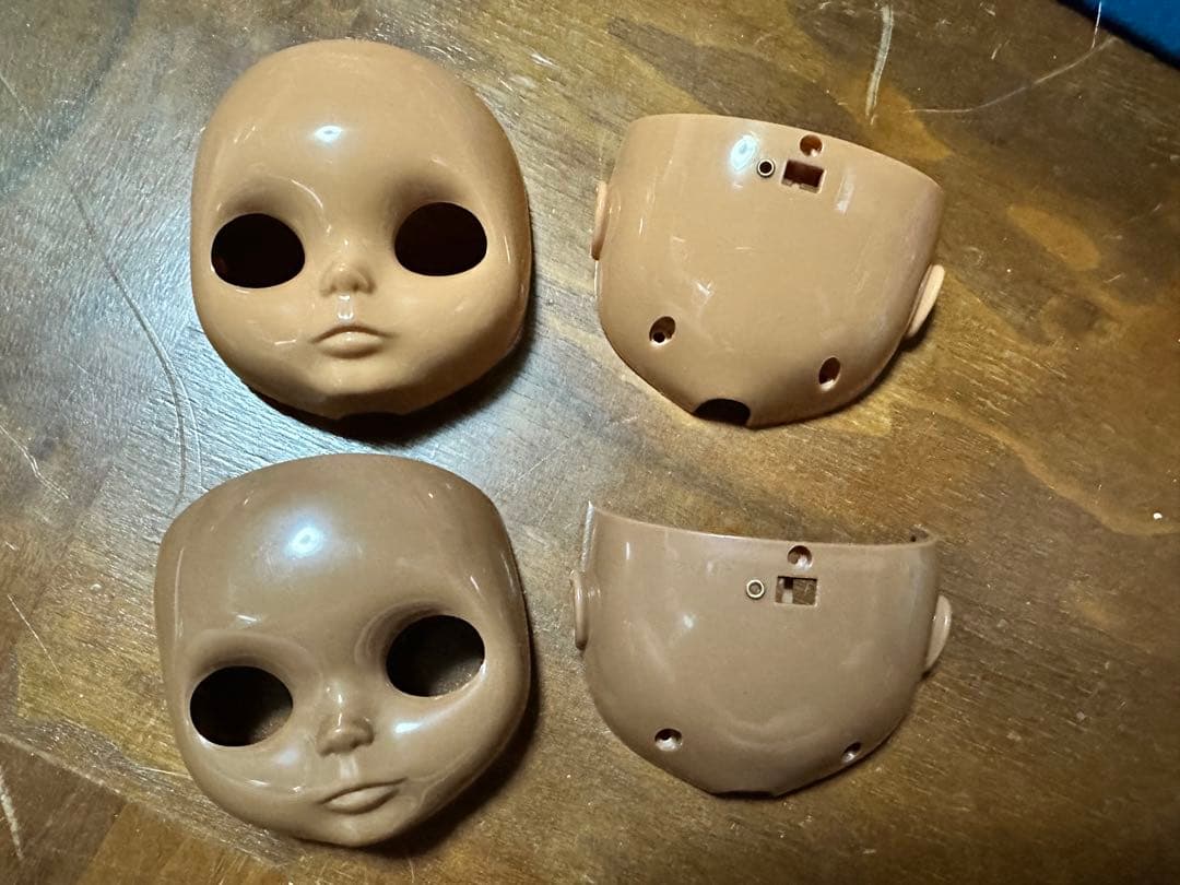 アイシードール　ネオブライス　カスタムブライス　フェイスパーツ　黒肌セット　2個