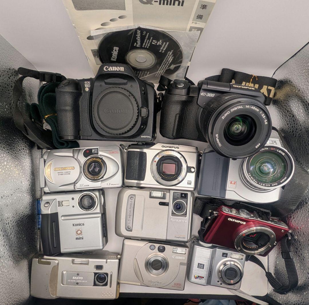 ジャンク デジタルカメラセット11台 Canon EOS 10D Olympus