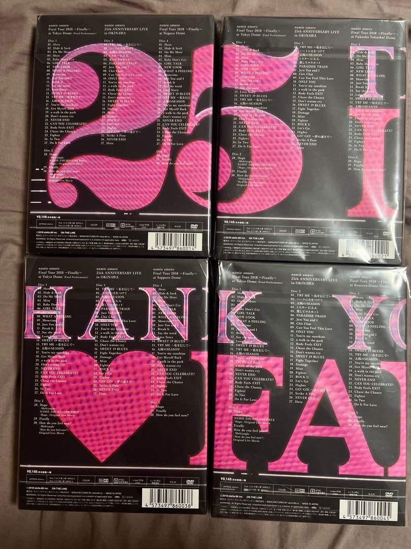 E　安室奈美恵　新品未開封Finally ライブDVD 4枚セット