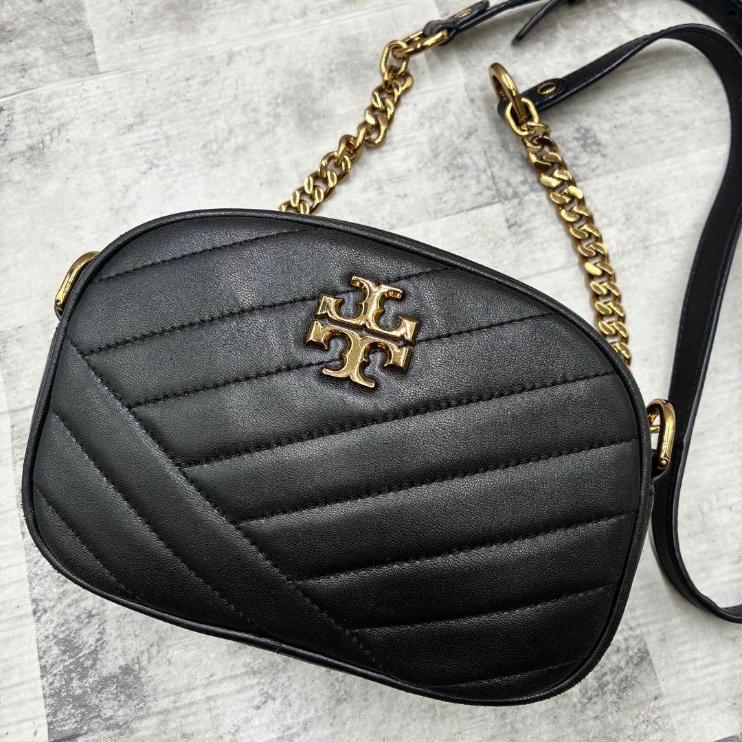 ✨美品✨トリーバーチ　ショルダーバッグ キルティング　フレミング　レザー　黒