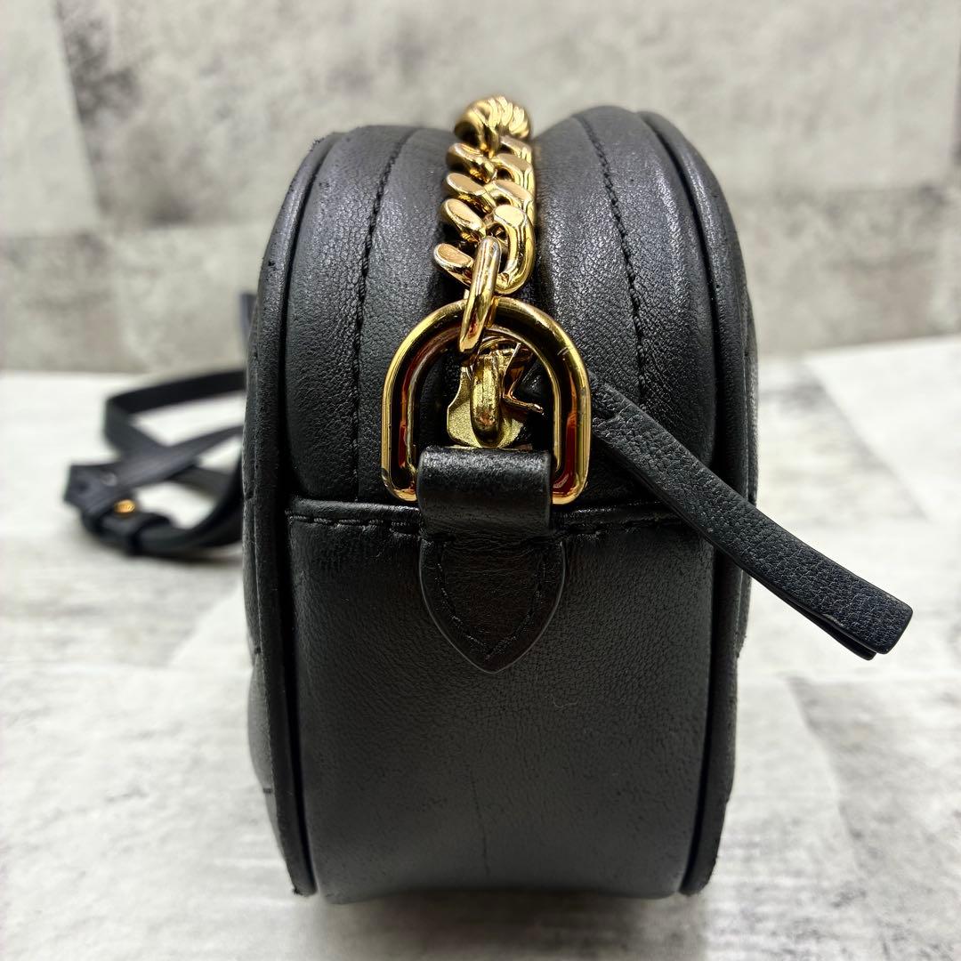 ✨美品✨トリーバーチ　ショルダーバッグ キルティング　フレミング　レザー　黒