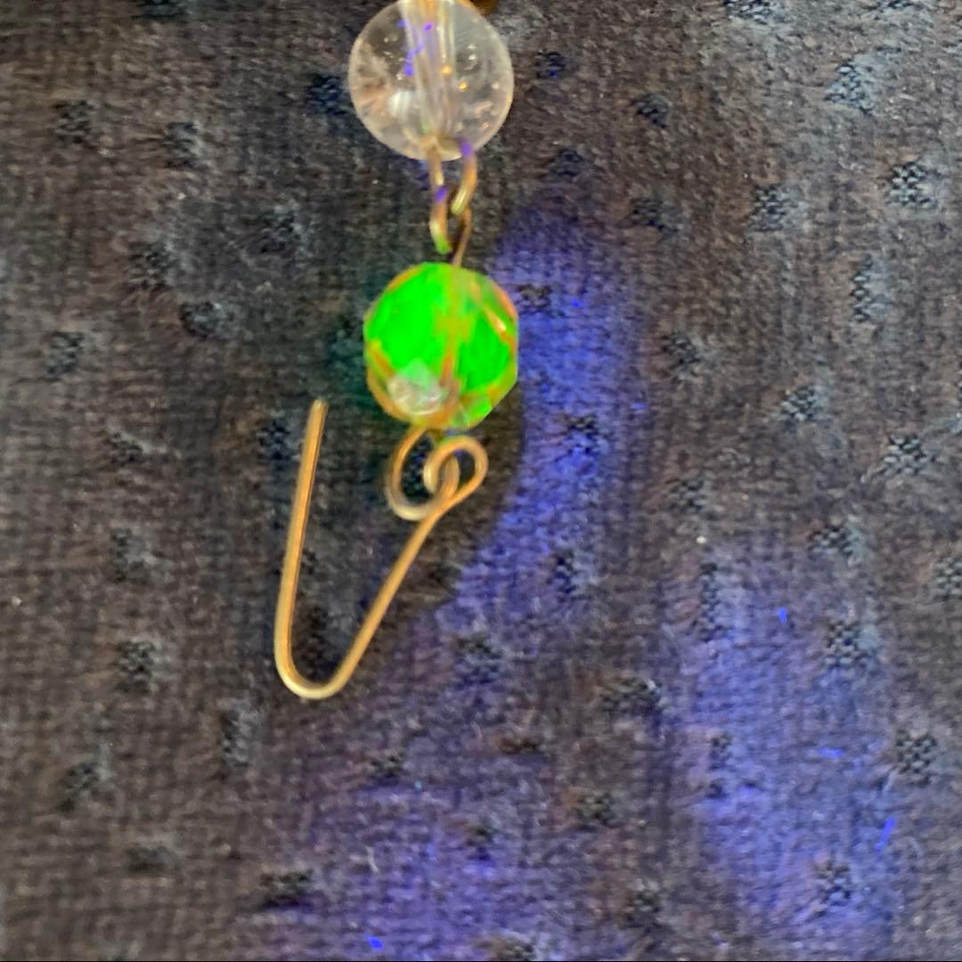 （専用）シャンデリアパーツ　ピンクウランとウランリーフ1880年　フランス